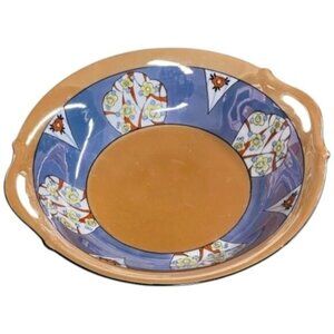 Vtg MEITO CHINA lustre ware hand painted Made in Japan bowl floral design EUC